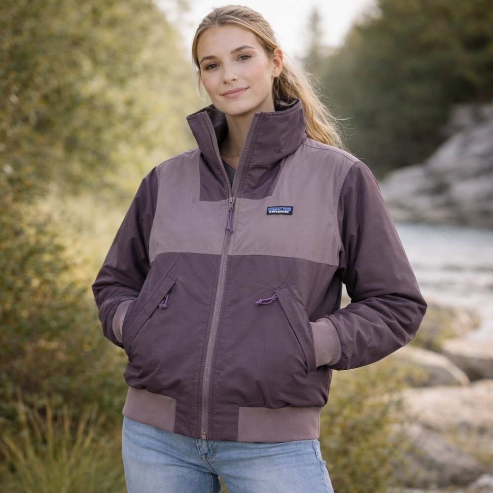 Patagonia Womens Shelled Synchilla Jacket Piton Purple 23020 FA21 Medium